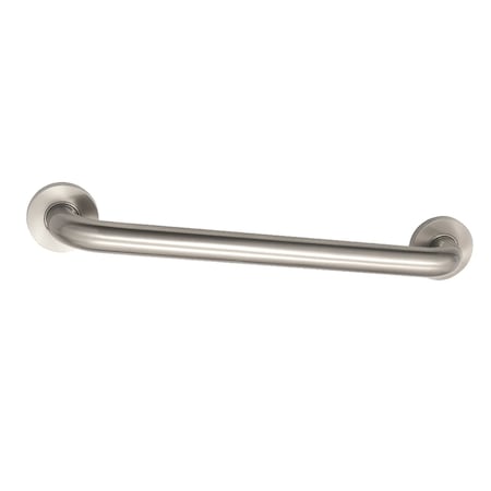 Kingston Brass DR514168 16-Inch x 1-1/4-Inch O.D Grab Bar, Brushed Nickel DR514168